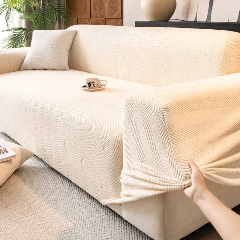 Cozy Stretchy Sofa Slipcover Elastic Flexible L-Shaped Sofa Cover 