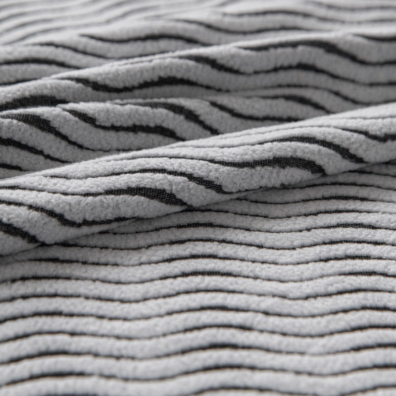 Plush Fleece Stretchy Sofa Cove Soft Cozy Textured Geometric Couch Cover