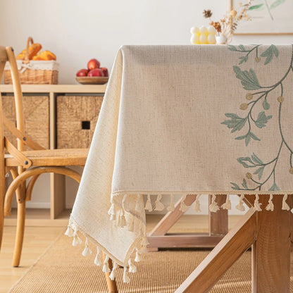 Rustic Tablecloth Rectangular Tablecloth for Dinning Table Decor Kitchen Decor
